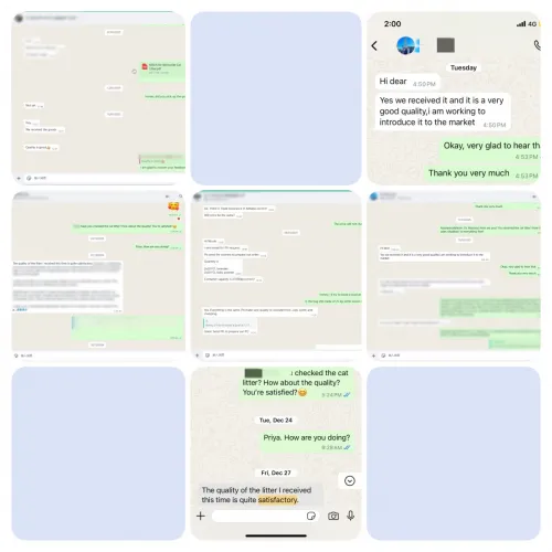 Good reviews from customers