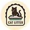 A kitten and cat litter LOGO