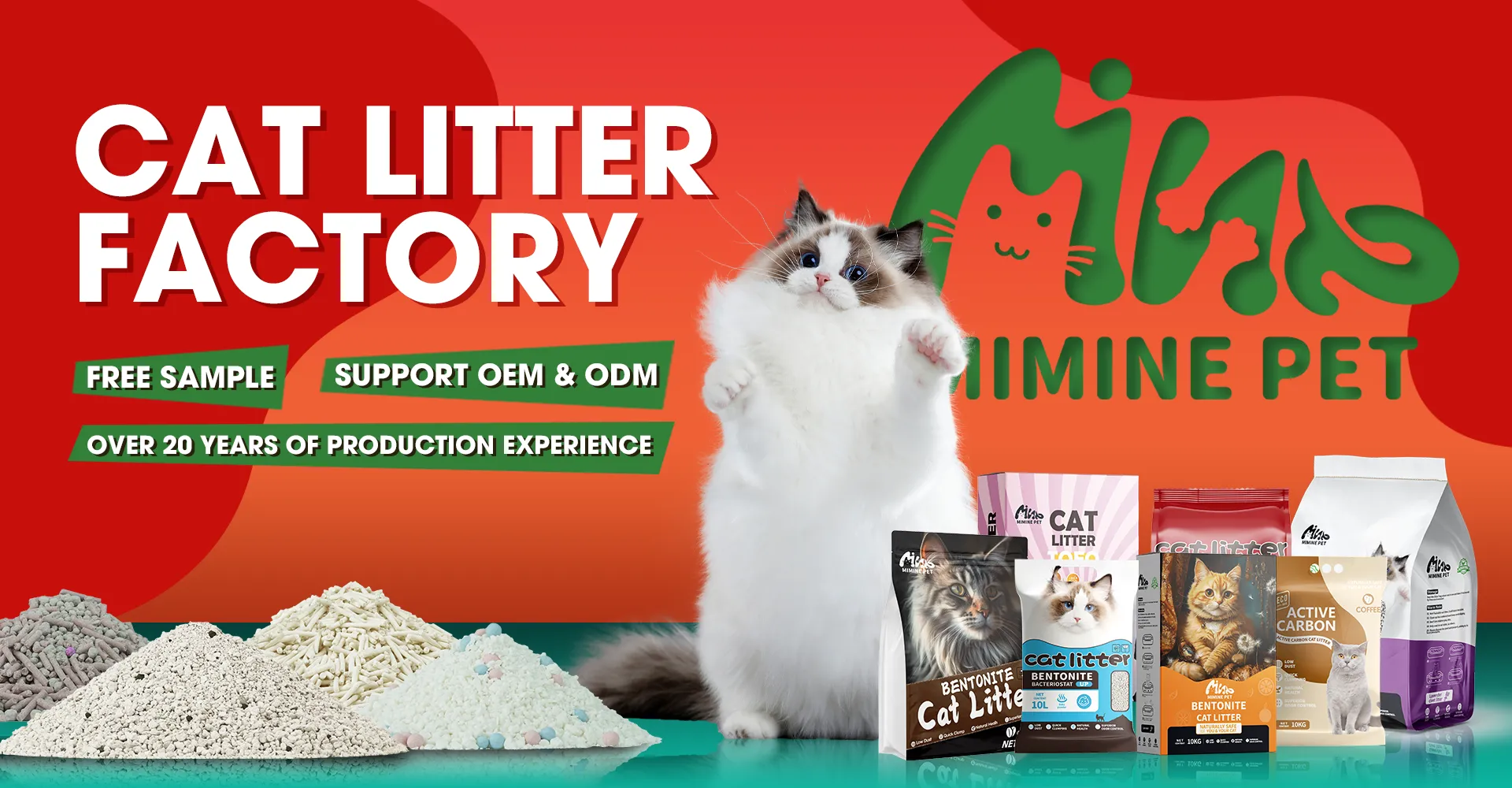 SUPPORT OEM & ODM cat litter factory